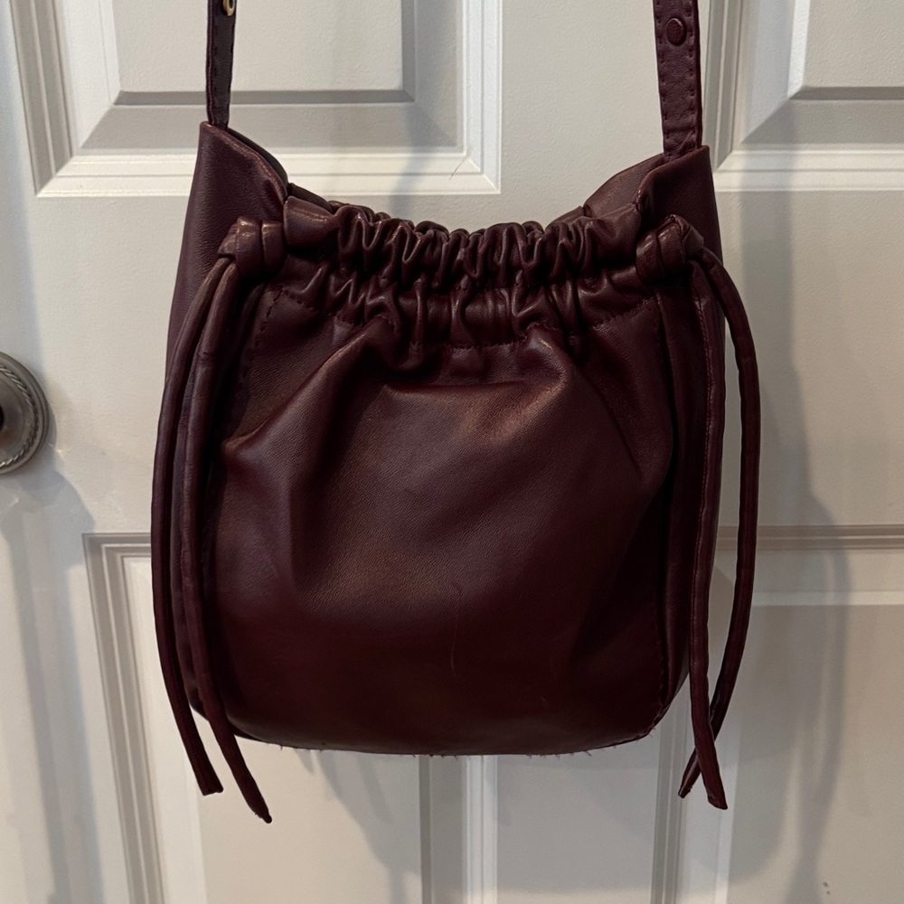 Proenza Schouler Leather Bucket Bag in Burgundy - Picture 3 of 10